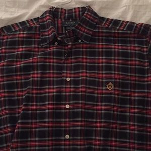 Mens size L Ralph Lauren classic plaid, super nice